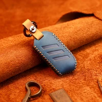 leather car remote smart key case cover for kia sportage ceed sorento cerato forte 2017 2018 2019 car key shell protector