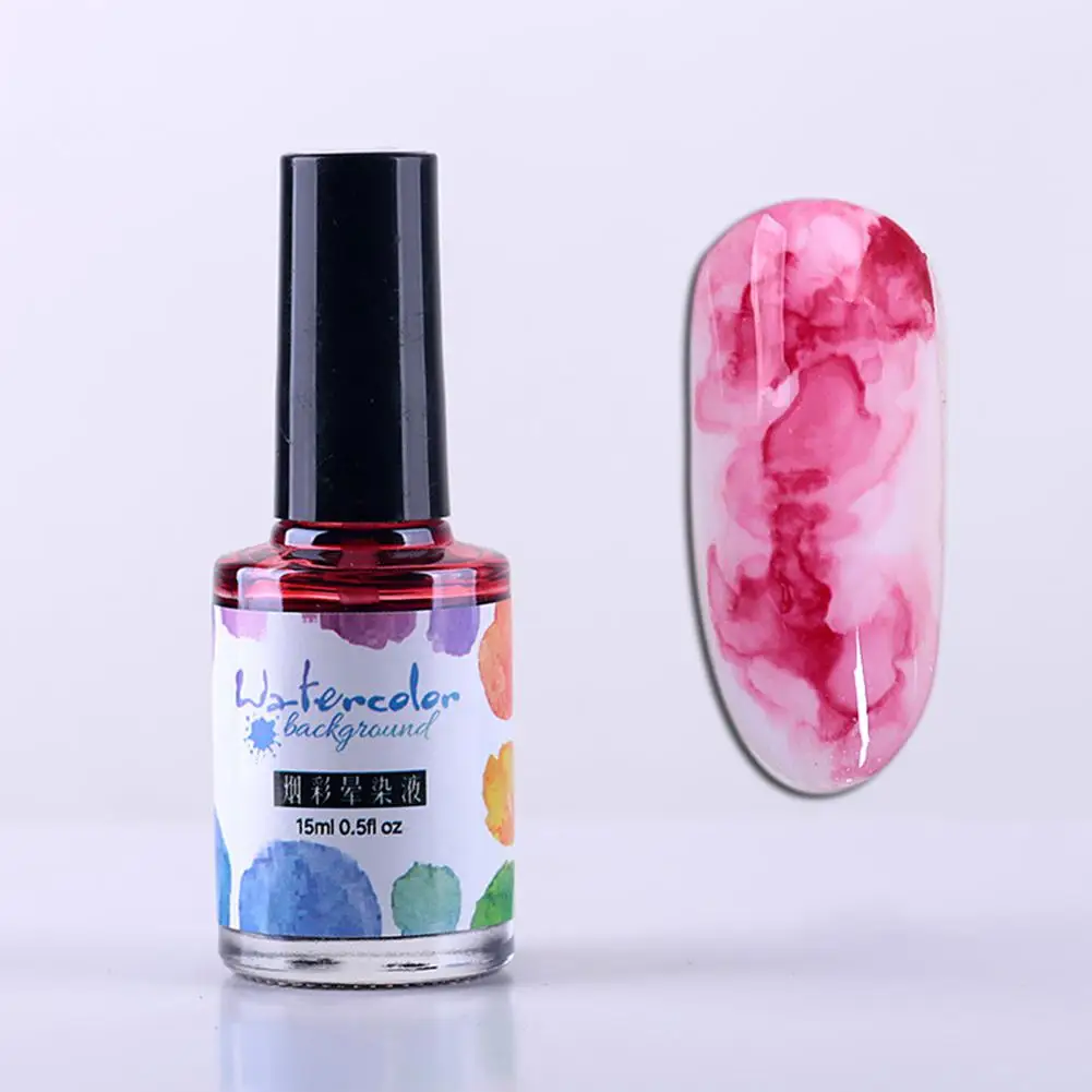 Вода цвет чернил Цветущий лак для ногтей дымчатый эффект цветной гель жидкий