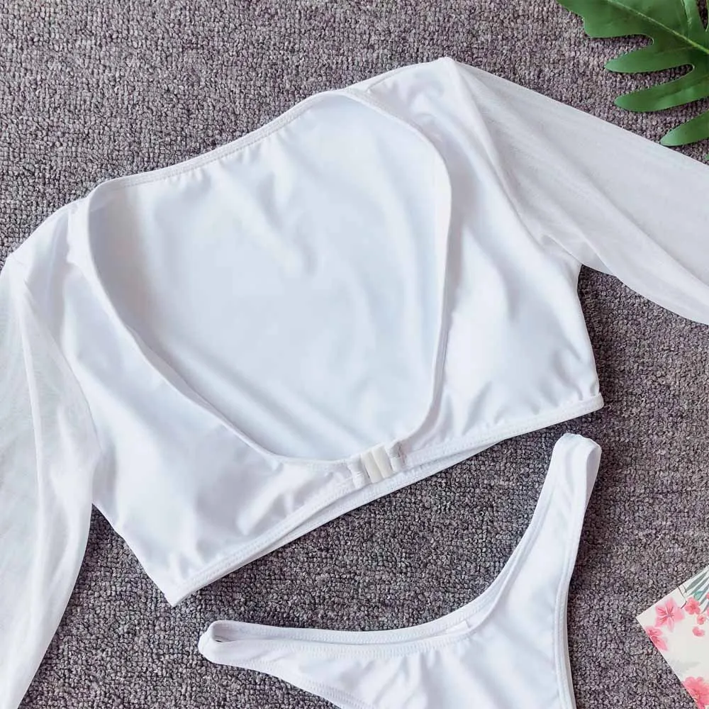 Бикини 2019 Экстремальный микро женский купальник размера плюс сетчатая Пряжка