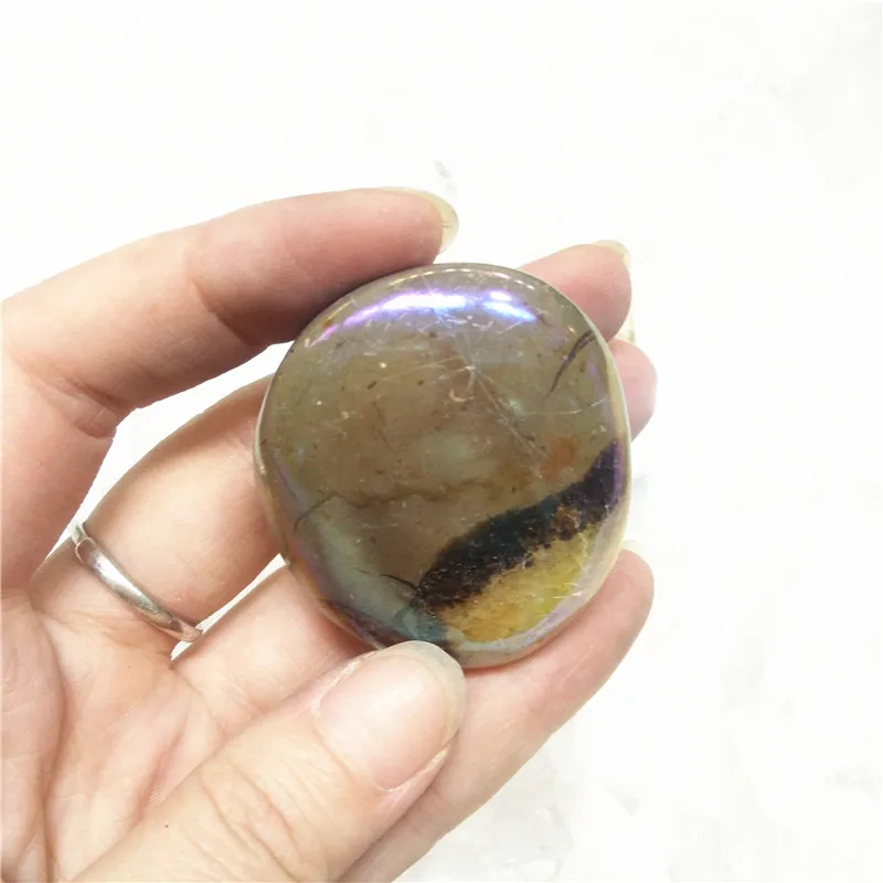 Оптовая продажа дешевая цена натуральный септарий камень кварца ладонь для