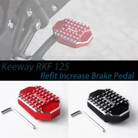 motorcycle modified cnc accessories to increase the wdth of the foot pad foot peda for keeway rkf 125