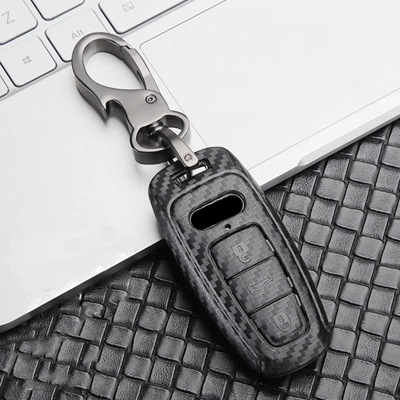 

Hot Sale New Scrub ABS Car Key Case Full Cover For Audi A4 A6L A7 A8 Q8 B9 Q5 Q7 TT TTS 8S 2016 2017 2018 2019 Auto Accessories