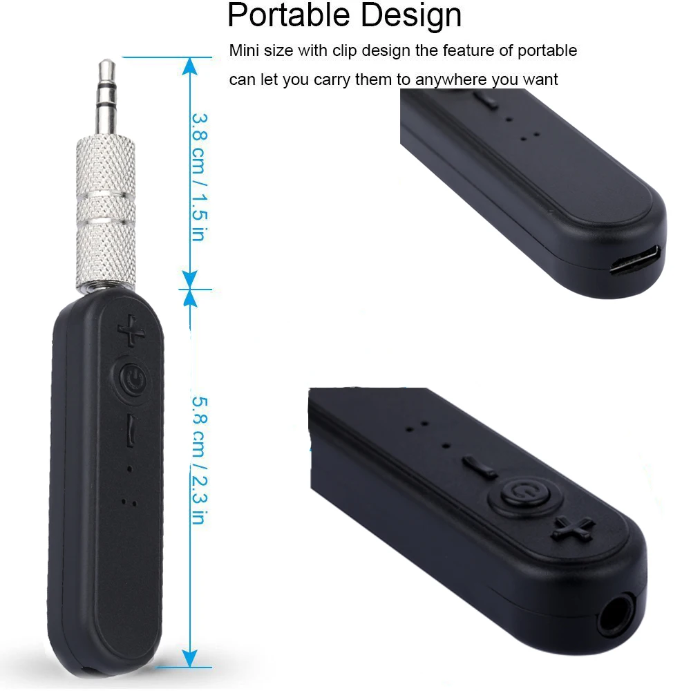 Автомобильный Bluetooth приемник с разъемом 3 5 мм беспроводной адаптер автомобильный