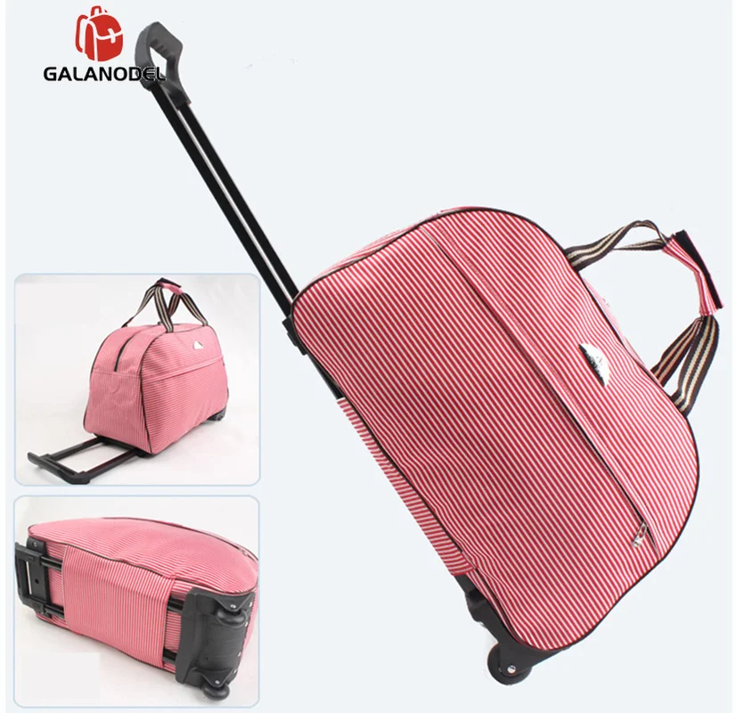 Дорожная сумка на колесиках чемодан женские и мужские дорожные сумки для