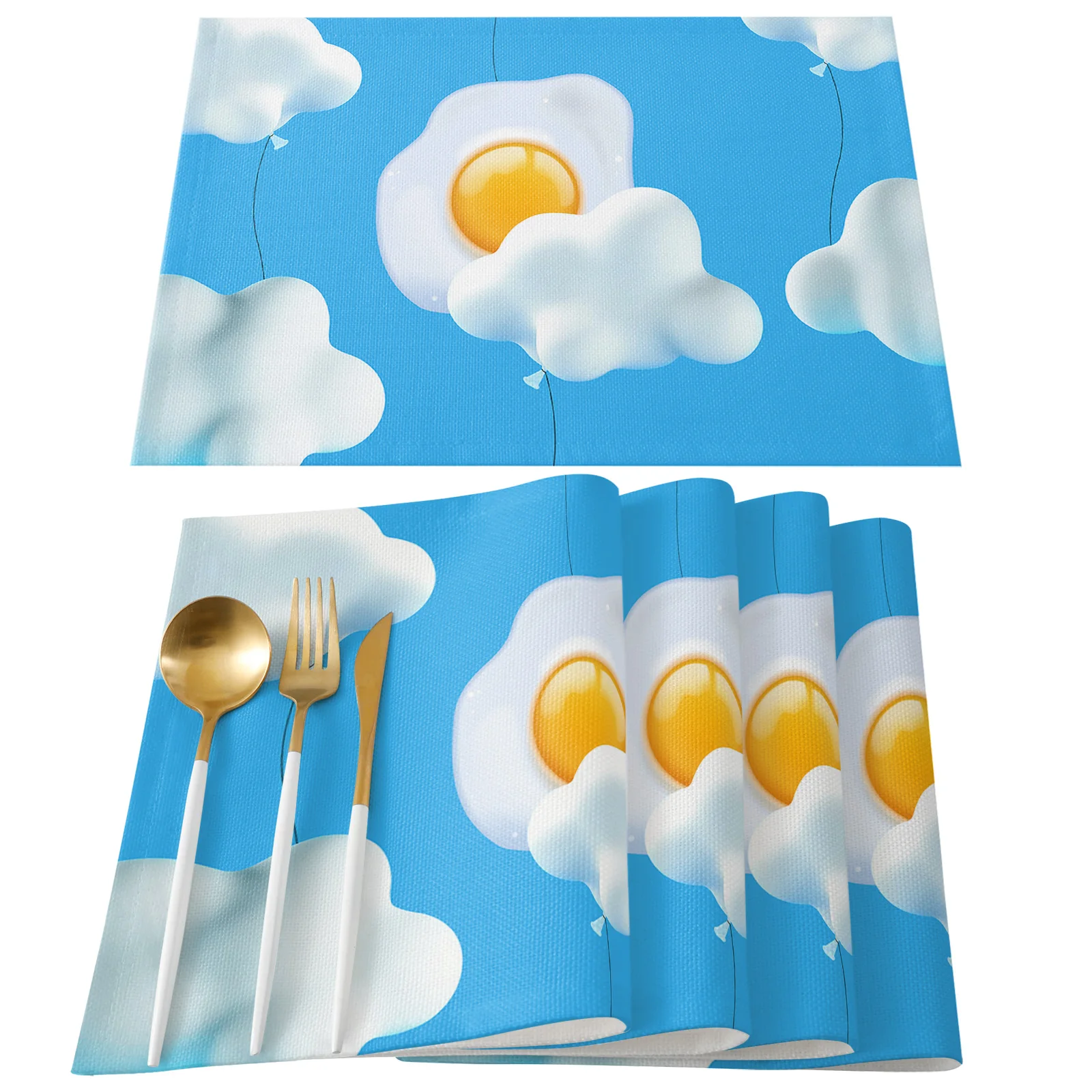 

Cloud Balloon Egg Cute Table Mats for Dining Table Kitchen Table Coaster Accessories Modern Home Decor car coaster