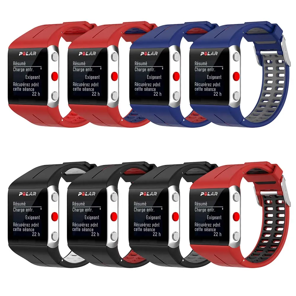 

Ремешок для часов, сменный двухцветный браслет для часов Polar V800 GPS, запчасти для ремонта умных часов