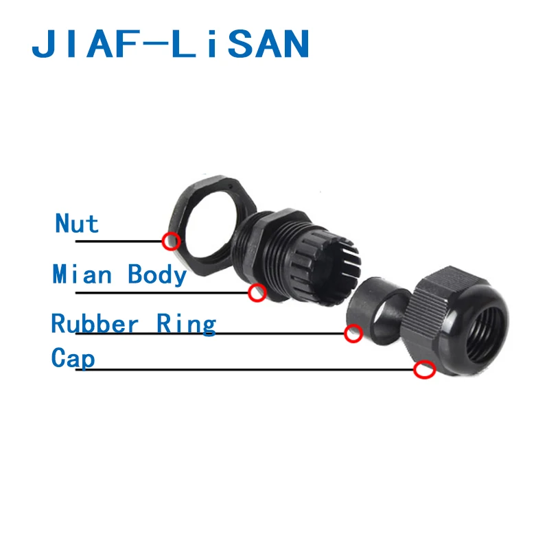 JIAF 10 шт. PG21-PG63 кабельный сальник для герметизации провода нейлона