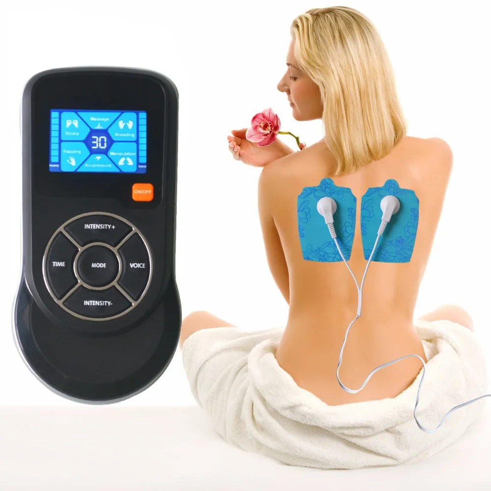 1pcs Electronic Voice Massager Digital Meridian Physiotherapy Body Neck Relaxation Pain Relief Muscle Stimulation Instrument |