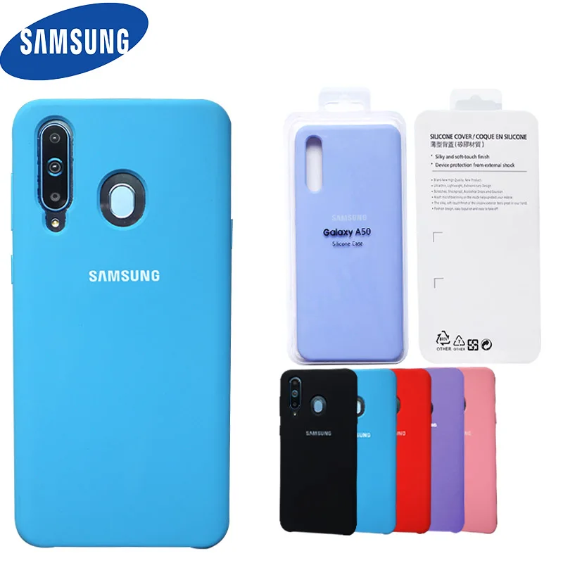 Чехол для Samsung A71 оригинальный официальный Мягкий силиконовый чехол Galaxy A51 A6 A8 Plus