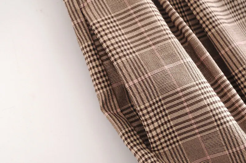 ROHOPO классические клетчатые длинные брюки цвета хаки в полоску прямые офисные