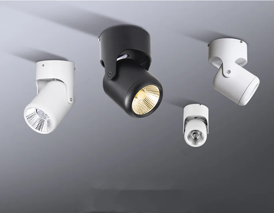 1 шт. высокое качество Диммируемые вращающиеся светодиодные светильники