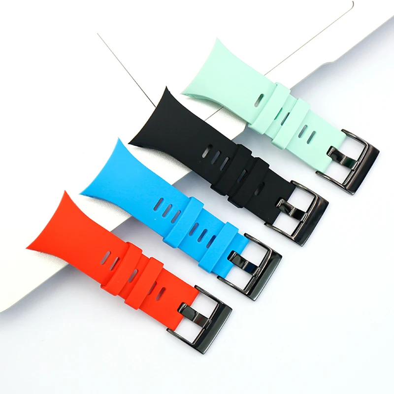 Silicone Strap Pin Buckle Watch Accessory Wristband For Suunto5 Spartan Trainer Wrist Hr Outdoor Sports Watch Band Men's Women