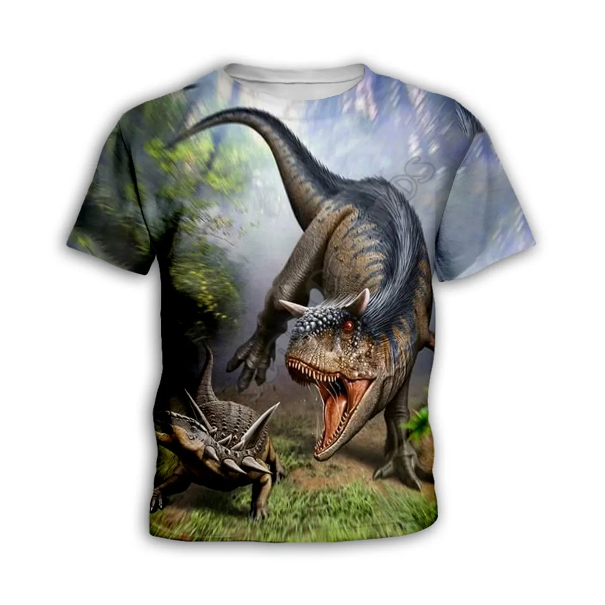 Футболки с 3D принтом динозавра, детские шорты, рукав для мальчиков и девочек, летние футболки, Смешные животные, детские футболки 04