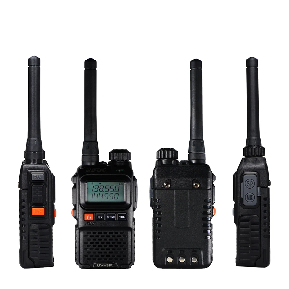Baofeng мини рация UV 3R + портативное Любительское радио Amador UHF VHF Ham CB VOX фонарик fm