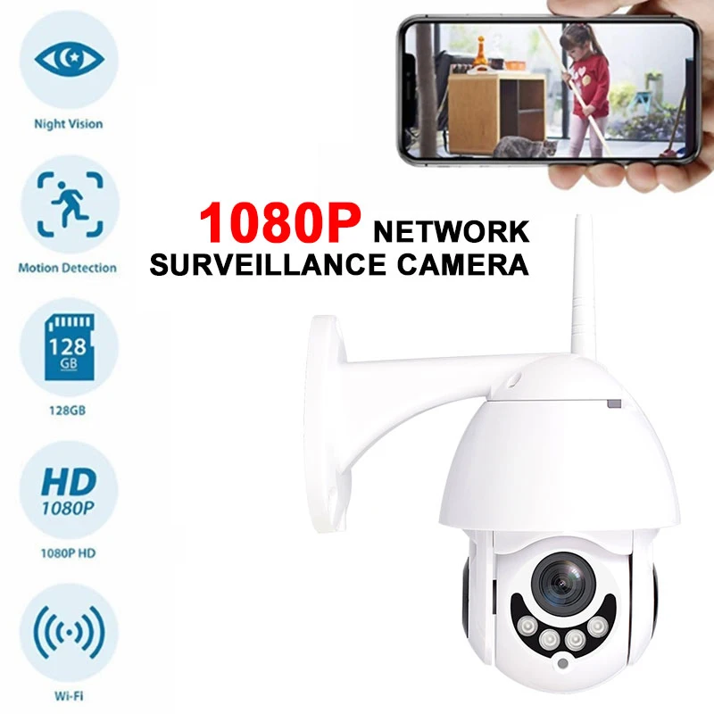 Купольная Wi-Fi камера наблюдения ночного видения для внутреннего обнаружения