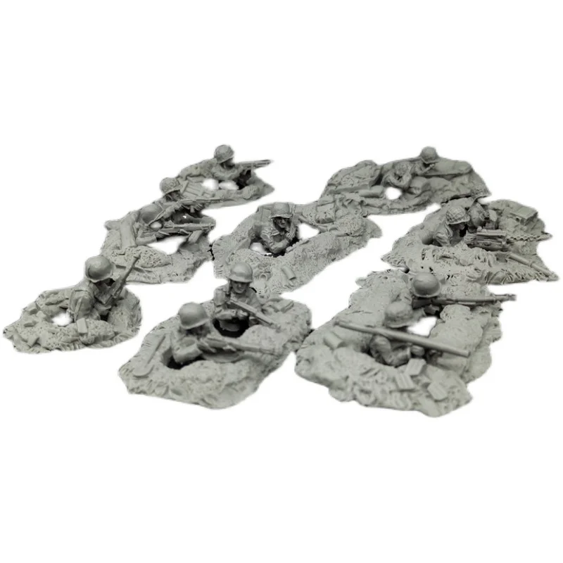 Масштаб 1/72 литой под давлением фигурки солдат США во Второй мировой войне
