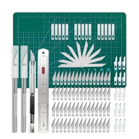 carving knife tools kit metal scalpel work cutting blades precision engraving cutter diy craft with a5 self healing cutting mat