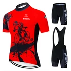 Новинка, летний комплект из Джерси для велоспорта STRAVA, 7 цветов, Мужская одежда для горного велосипеда, дышащий трикотажный комплект с нагрудником для гоночного велосипеда, 2021