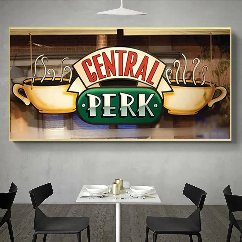 

Central Perk Cafe Canvas Painting Friends TV Show Posters and Prints Scandinavian Wall Art Picture for Living Room Cuadros Decor