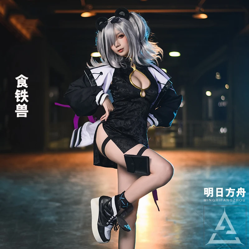 Аниме! Arknights Feater Cheongsam боевой костюм сексуальная униформа косплей на Хэллоуин