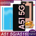 Оригинальный 6,5 ''ЖК-дисплей для Samsung Galaxy A51 5G ЖК-дисплей сенсорный экран дигитайзер в сборе для Samsung A516 A516B A516F A516BDS