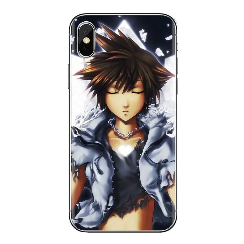 Аниме Kingdom Hearts витражное Стекло мешок TPU чехол для Xiaomi Mi3 samsung A10 A30 A40 A50 A60 A70 Galaxy S2 Note
