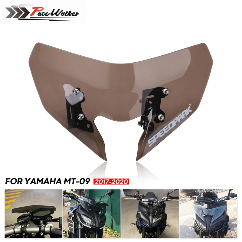 Лобовое стекло для YAMAHA MT 09 / SP FZ 2017 2020 лобовое паре Бриз Мотоцикл Обтекатели 09SP MT09