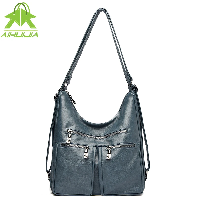 

Fashion High Capacity Handbag Women Bag Designer Multi-pocket Shoulder Messenger Bags New Designer Ladies Multifunction Backpac