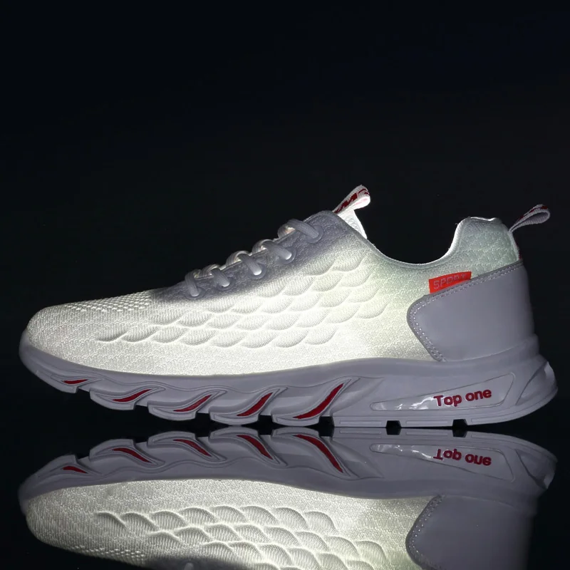 

Hot Sale Light Running Shoes Comfortable Casual Men's Sneaker Breathable Non-slip Wear-resistant Outdoor Walking Men Sport Shoes