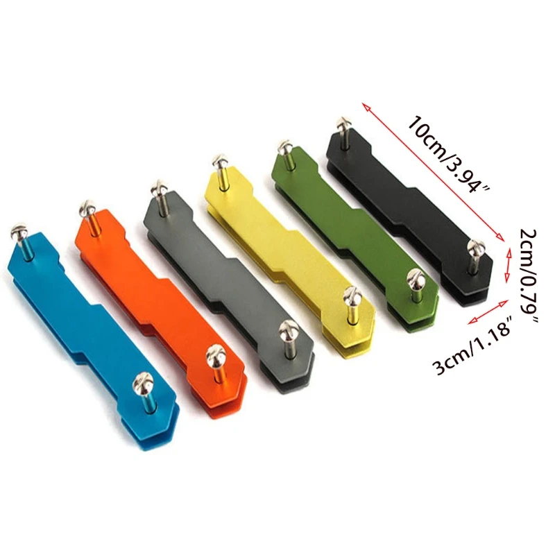 

K5DA EDC Key Organizer Clip Smart Holder Folder Aluminum Alloy Keychain Collector