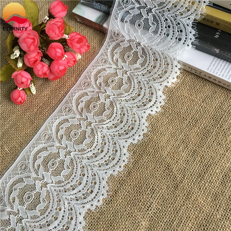 * S2530 ширина 11 5 см белая вышивка ресниц кружевная лента для украшения одежды и
