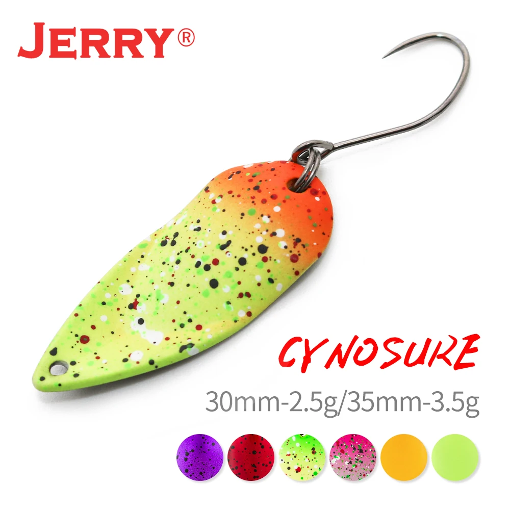

JERRY 2,5 г/3,5 г Ультралегкая рыболовная ложка из латуни с глянцевым покрытием и отражательной способностью