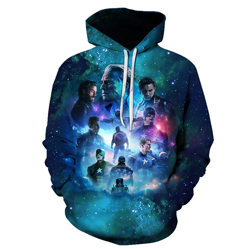 2019 новейшие мужские/женские толстовки с капюшоном marvel the Avengers супергерой
