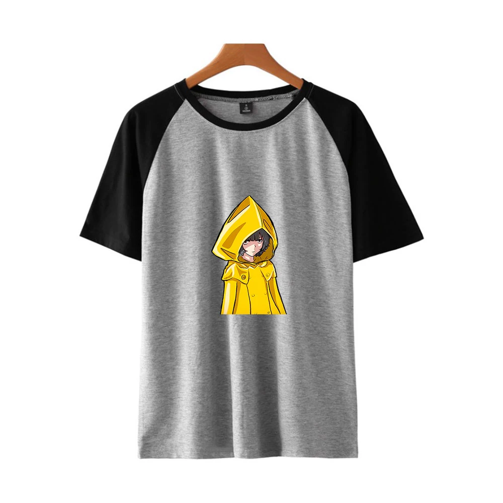 

Little Nightmares T-shirt O-Neck Raglan Short Sleeve Women Men Streetwear Horror Adventure Game Harajuku sportswear Summer