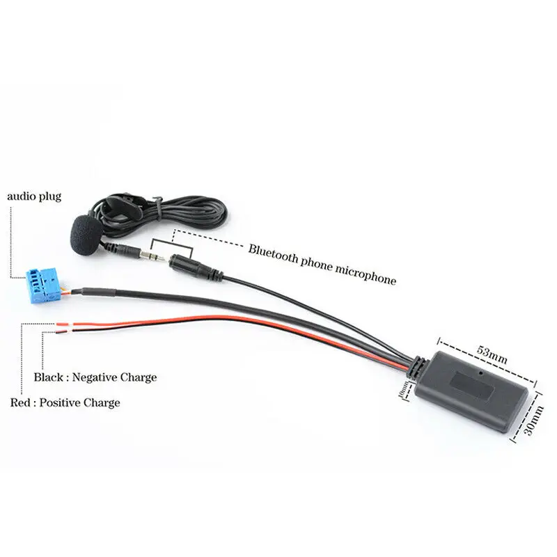 new bluetooth 5 0 module radio aux receiver cable adapter for rcd510 rcd210 free global shipping