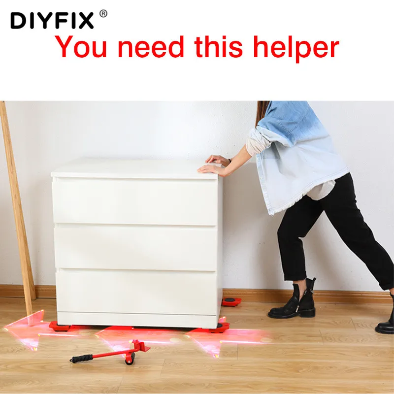 DIYFIX Hand Tool Moving Heavy Obiects Transport Set Home Furniture Bed Shifting Labor Saving Household | Инструменты