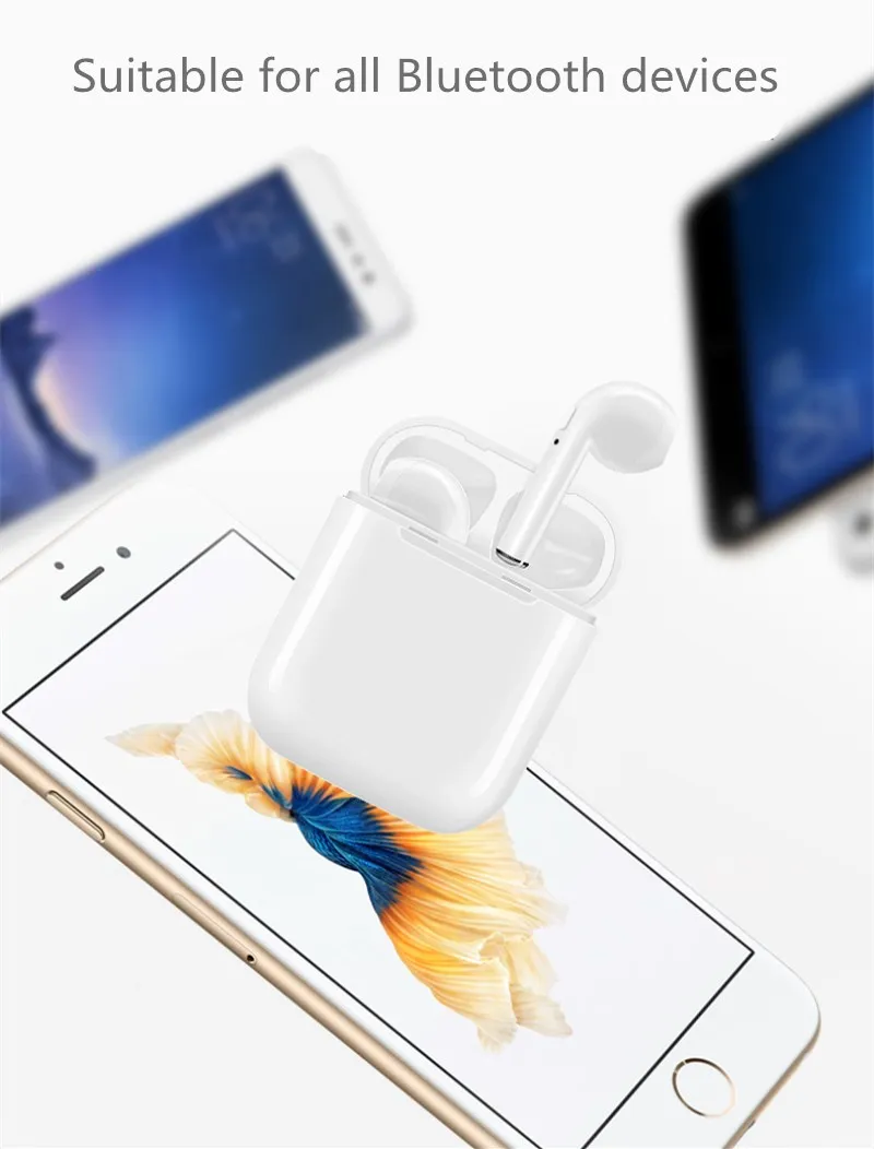 GutsyMan i7s TWS мини беспроводные Bluetooth наушники стерео i9s TWS наушники i24 TWS гарнитура с зарядной коробкой микрофон для смартфонов