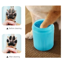 dog paw cleaner cup soft silicone combs pet foot washer cup paw clean brush quickly wash dirty cat foot cleaning bucket