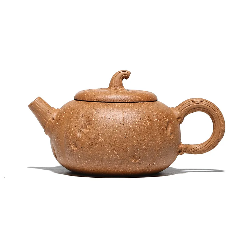 

Yixing purple clay teapot Li Haiyan teapot crab segment small pumpkin teapot handmade sand in the rain tea set