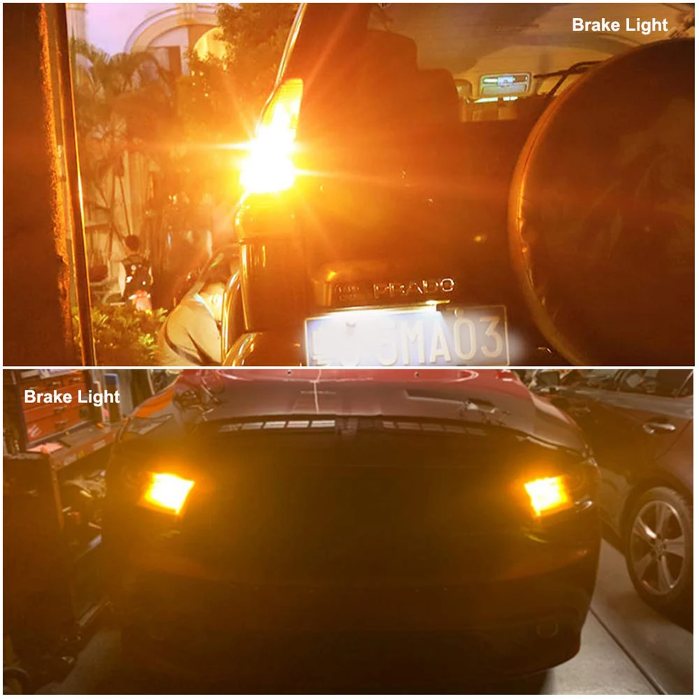 2 шт. автомобильный Реверсивный светильник s T20 7440 W21W WY21W 144 SMD указатель поворота