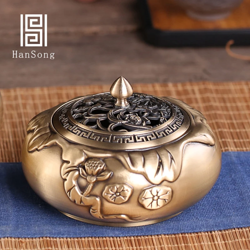 Китайская курильница латунные Буддийские принадлежности домашний держатель для