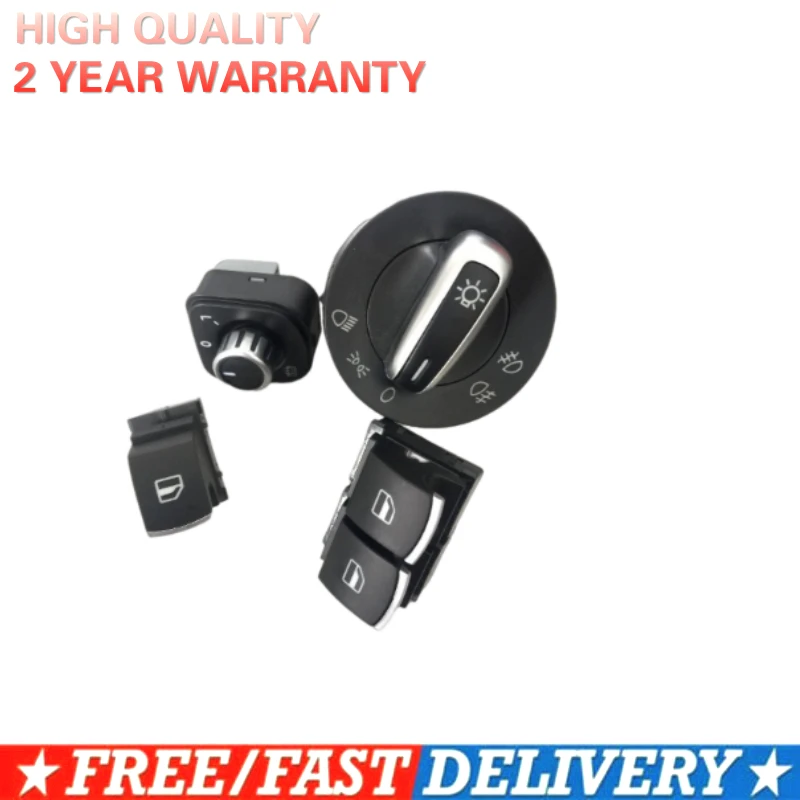 Бесплатная доставка! Хромированные фары зеркало кнопка включения окна для Volkswagen