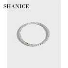 Шанис 100% реального чистый 925 Серебряное кольцо Модные простые Glint, подчеркнув Вашу оригинальность изысканные серебряные кольца тонкие маленькие кольцо на палец для женщин, ювелирные изделия
