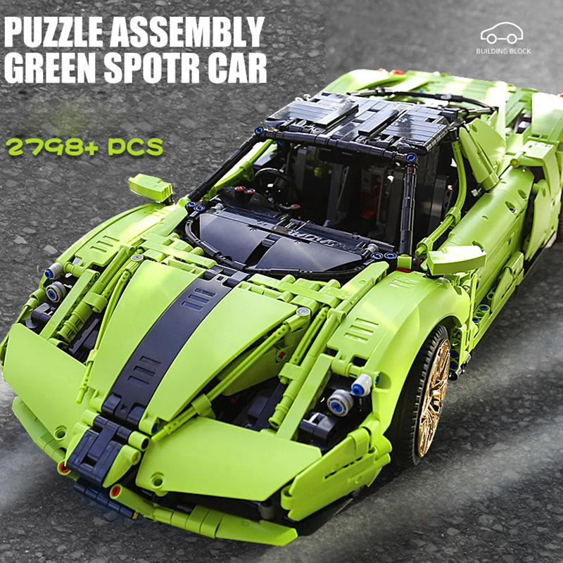 Mould king 13057 Technic Супер гоночный автомобиль Lamborghining sian FKP 37 модель автомобиля
