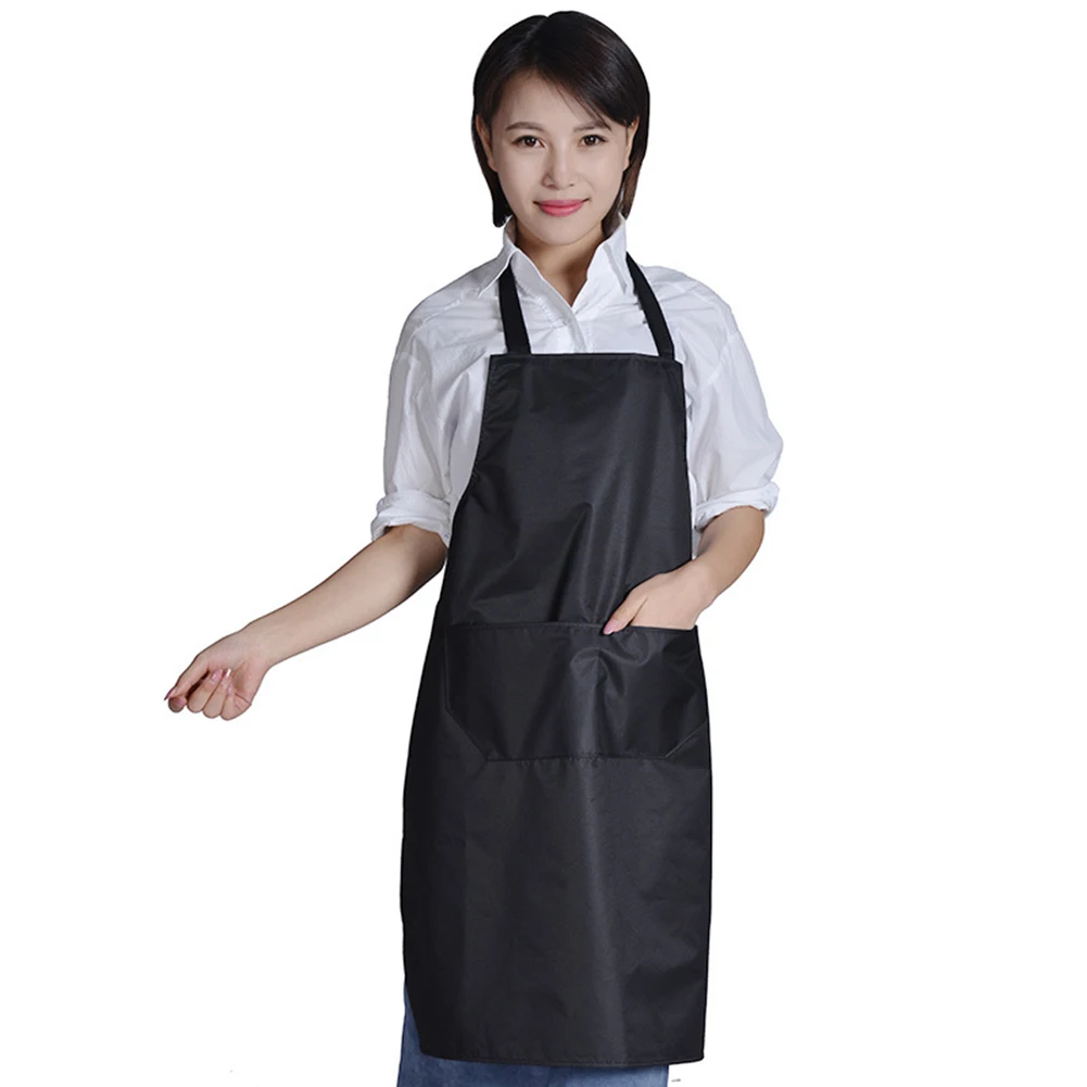 Противообрастающий Одноцветный кухонный фартук приготовление пищи для выпечки