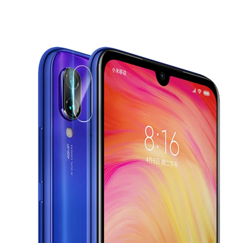 2 в 1 Экран протектор для Redmi Note 7 Камера Стекло закаленная Защитная пленка Xiaomi 7pro