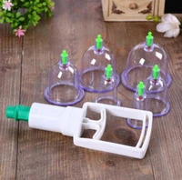 6pcsset chinese health care medical vacuum cans cupping therapy cups body neck back massage relaxation anti cellulite massager