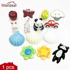 Креативная ручка, керамические дверные ручки с одним отверстием, ручки в мультяшном стиле с кукурузой, яблоком, клубникой