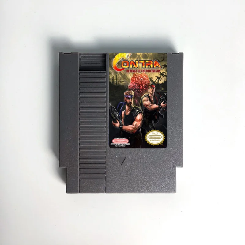 

Contra Revenge Of The Red Falcon - Game Cartridge For NES Console 72 Pins 8bit