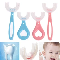 kids toothbrush infant u shape toothbrush with soft bristle mouth shape for infants 2 12years